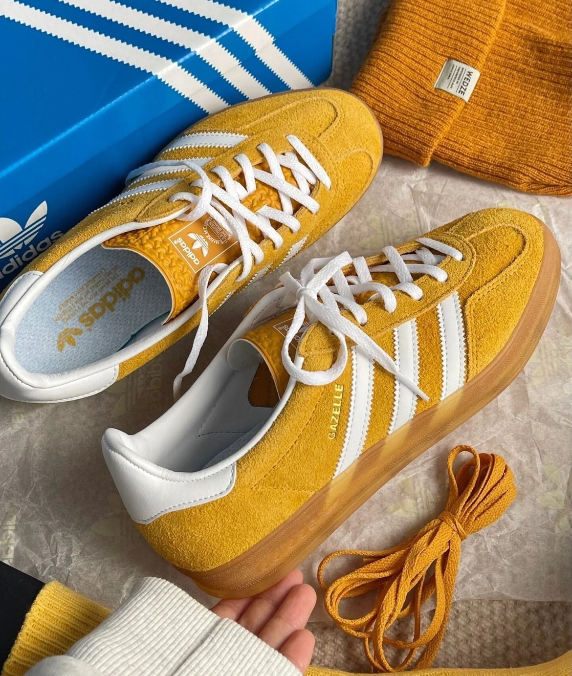 <2025ByeBye👋🏻> 255/27-Adidas Originals Gazelle 芒果黃 小黃人配色