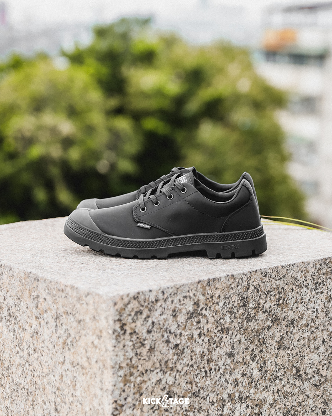 男女鞋 PALLADIUM PAMPA OXPUDDLE LT+WP 全黑 防水 輕量 低筒 防水靴 休閒鞋【76116】