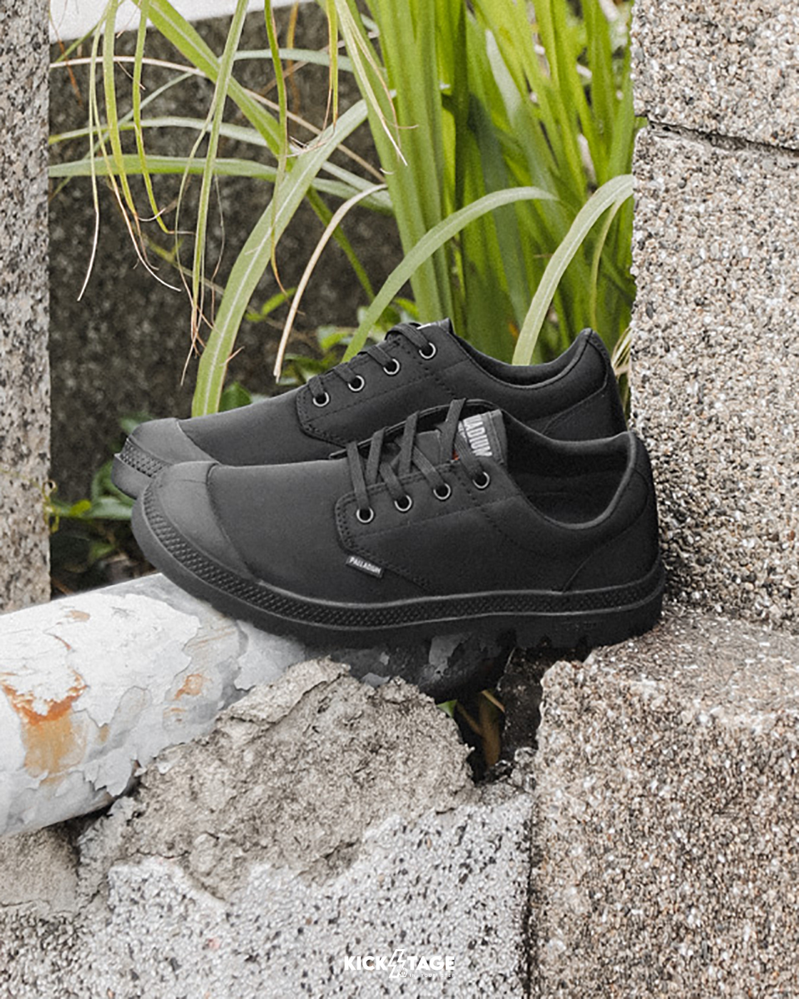 男女鞋 PALLADIUM PAMPA OXPUDDLE LT+WP 全黑 防水 輕量 低筒 防水靴 休閒鞋【76116】