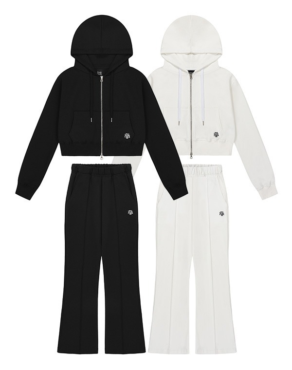 預訂｜MUAHMUAH [SET] SLIM FIT HOOD ZIPUP PANTS SET UP