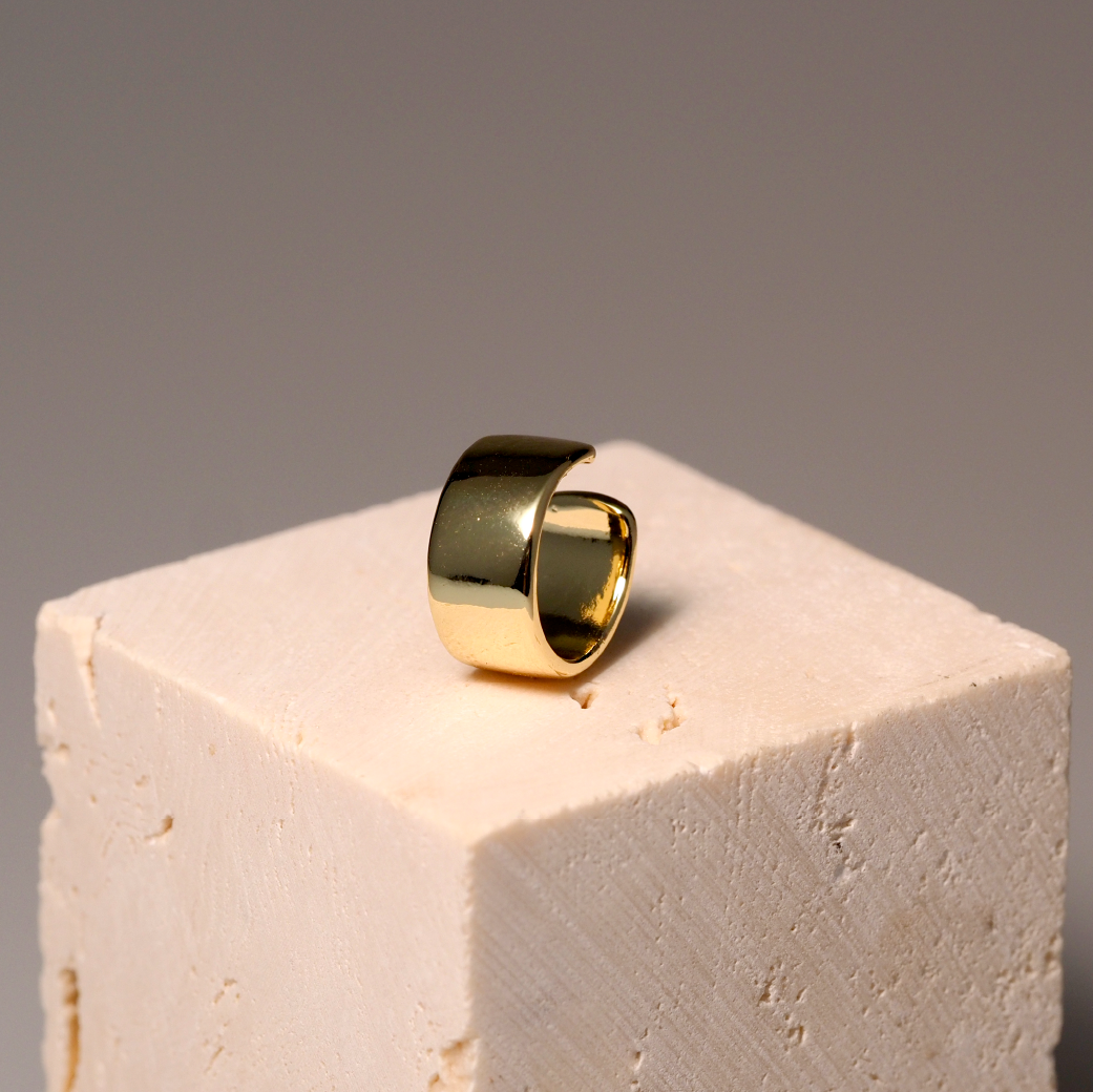 【AOI】偷偷的在發光-免耳洞耳骨夾-金/銀