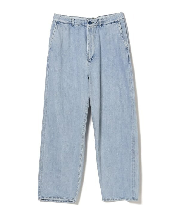 預購┃日本製 BEAMS JAPAN 組紐 紅繩 寬鬆 直筒 丹寧 牛仔 長褲