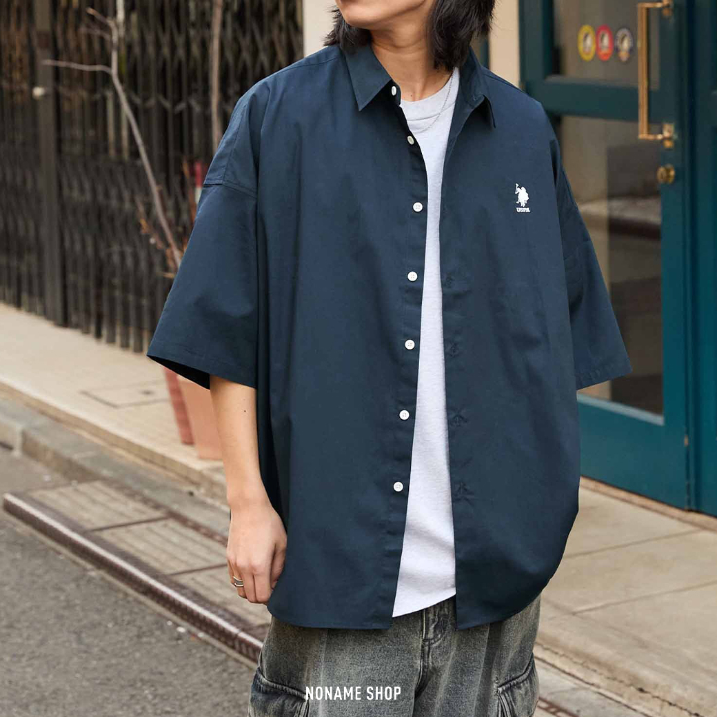 U.S. POLO ASSN 寬版 短袖 襯衫 15色 (男款)