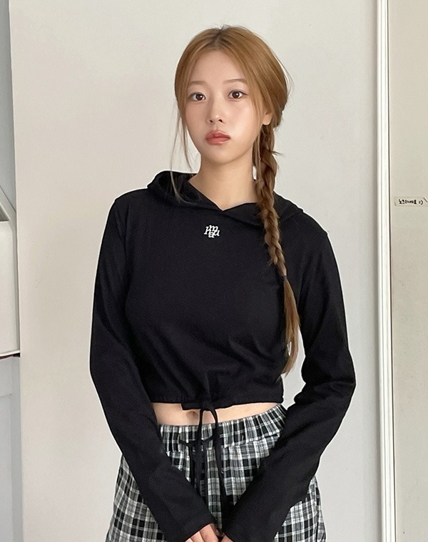 預訂｜MUAHMUAH LOGO STITCH STRING HOOD LONG SLEEVE (4 COLOR)