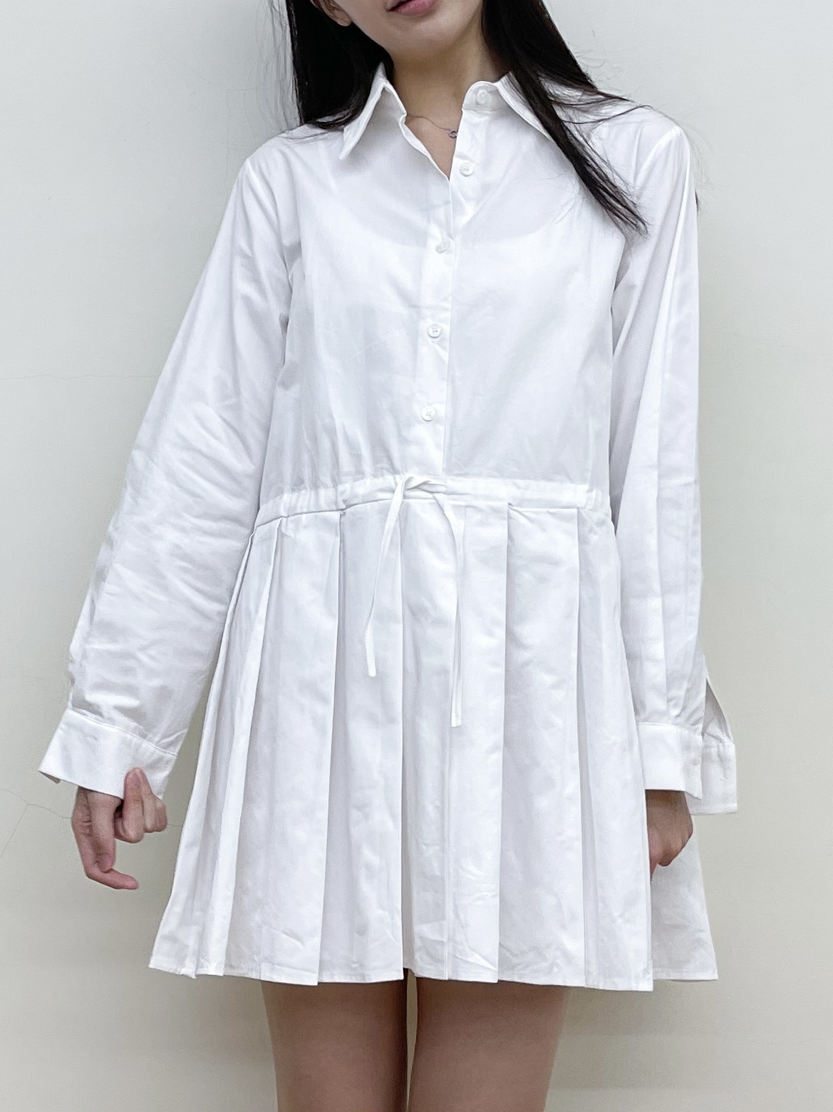 襯衫百摺連身裙