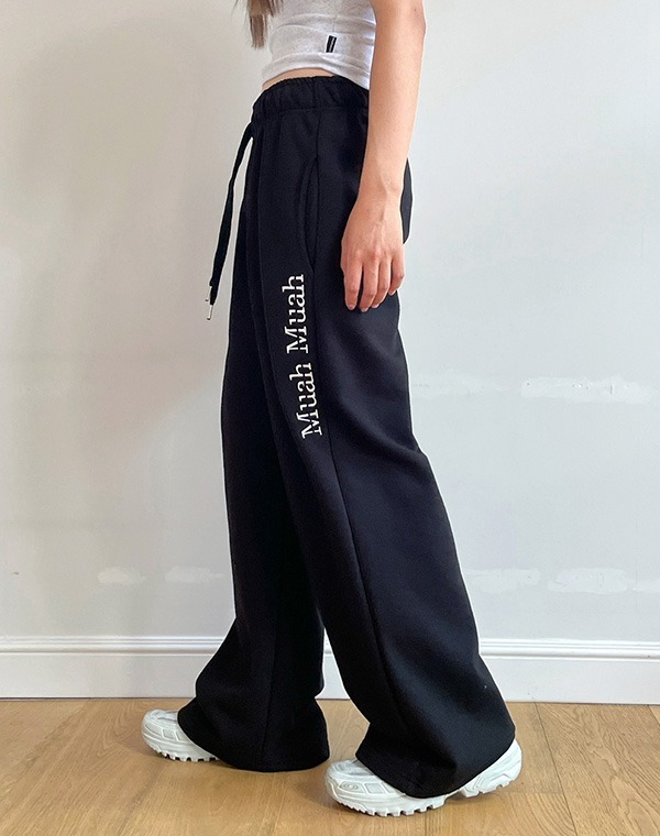 預訂｜MUAHMUAH LOGO STITCH WIDE BANDING PANTS (3 COLOR)