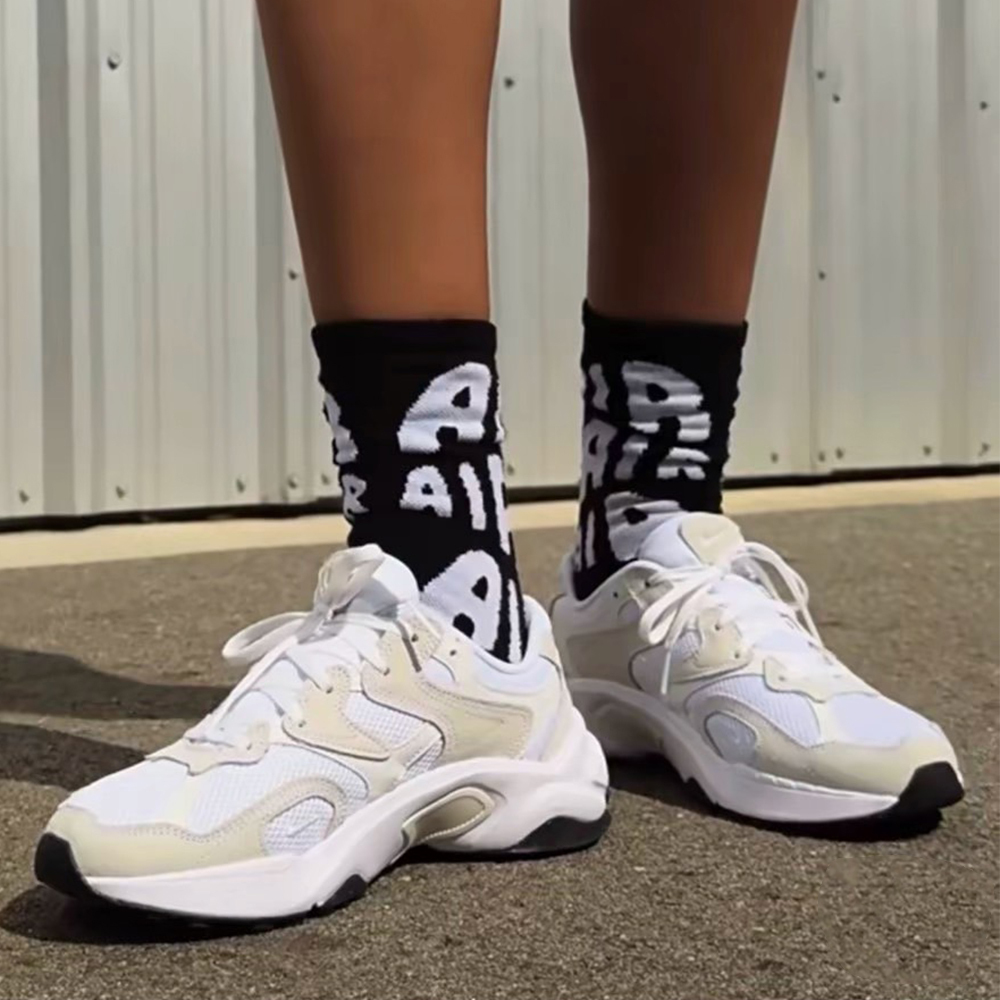 NIKE AL8"WHITE BLACK"  米白黑 網布 麂皮 老爹鞋 女鞋 復古休閒鞋 FJ3794-102