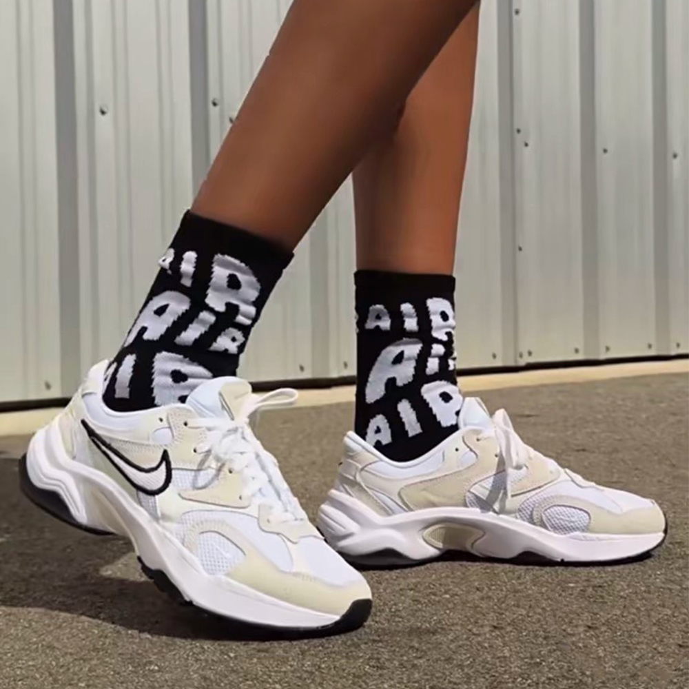 NIKE AL8"WHITE BLACK"  米白黑 網布 麂皮 老爹鞋 女鞋 復古休閒鞋 FJ3794-102