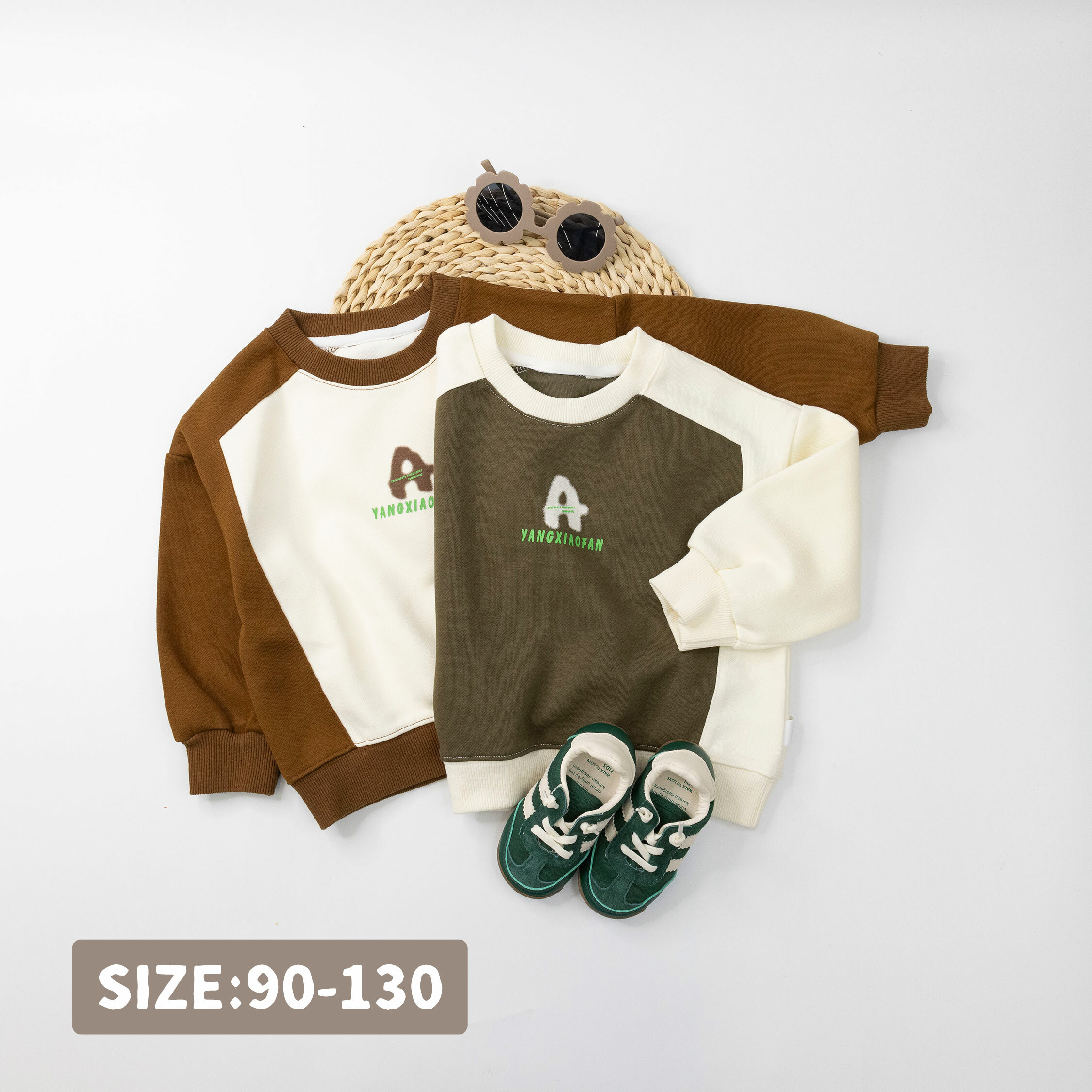 【H35229】潮流字母印花質感上衣＊二色