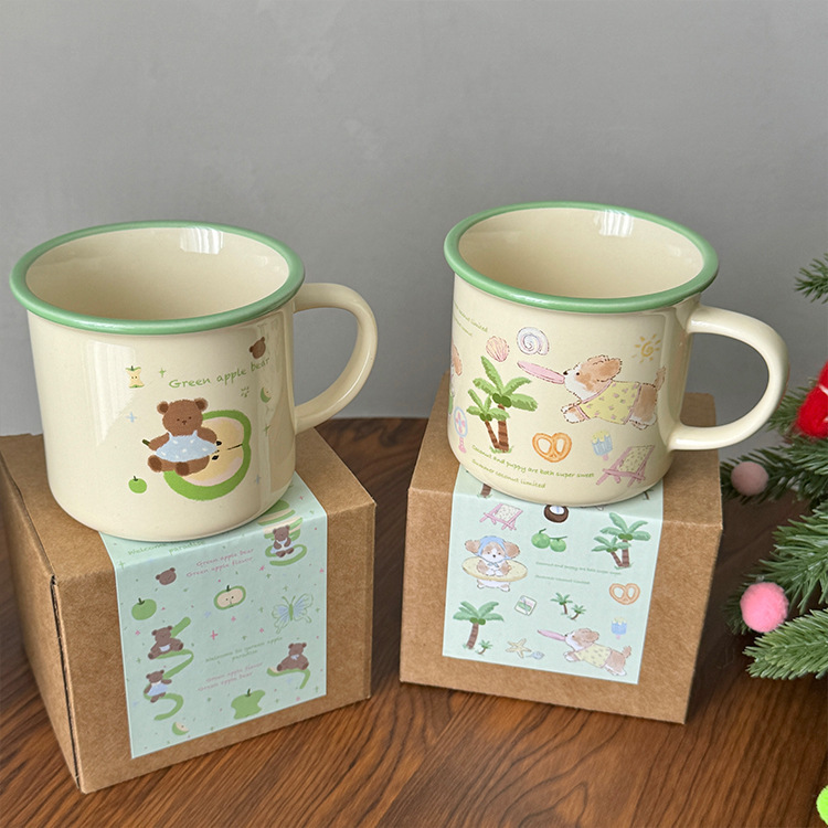 《4620》可愛精緻塗鴉陶瓷馬克杯260ml