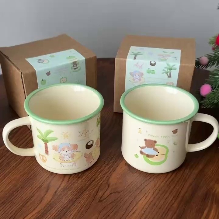 《4620》可愛精緻塗鴉陶瓷馬克杯260ml