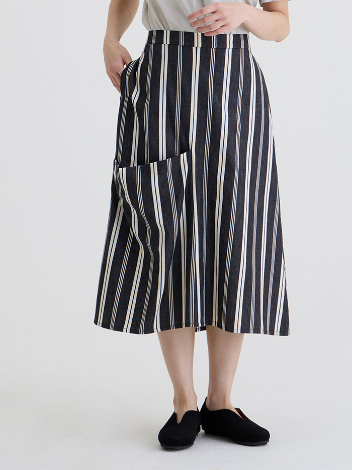 流星雨條紋口袋裙-英仙座