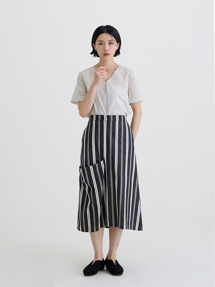 流星雨條紋口袋裙-英仙座