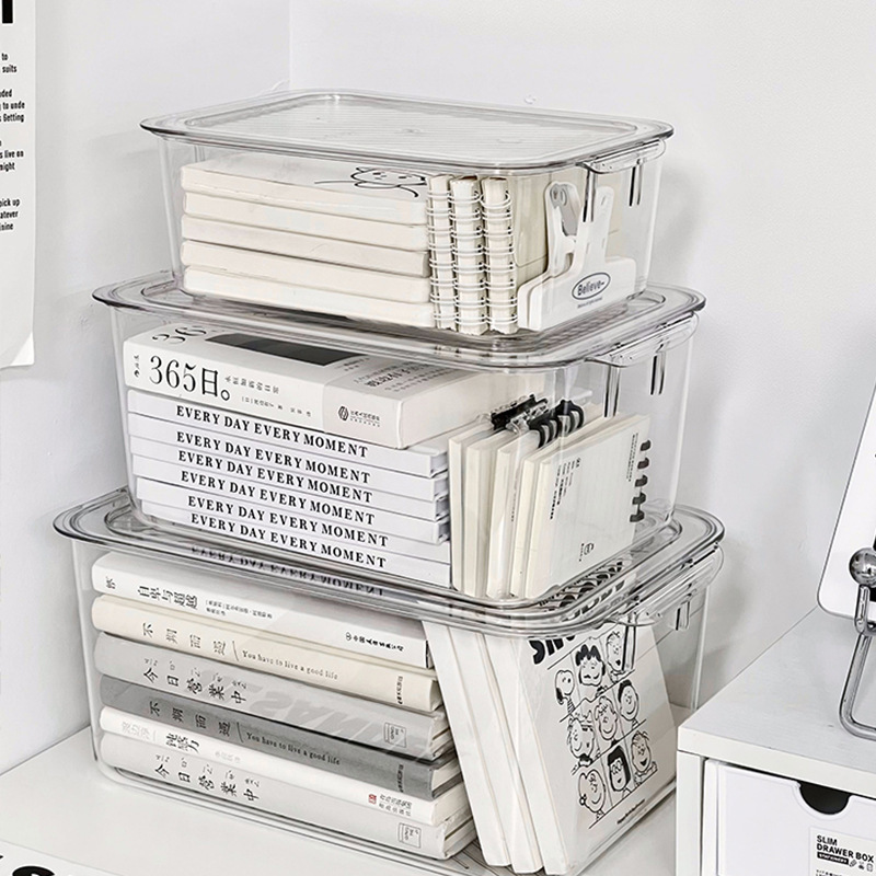 《4622》簡約桌面透明收納盒