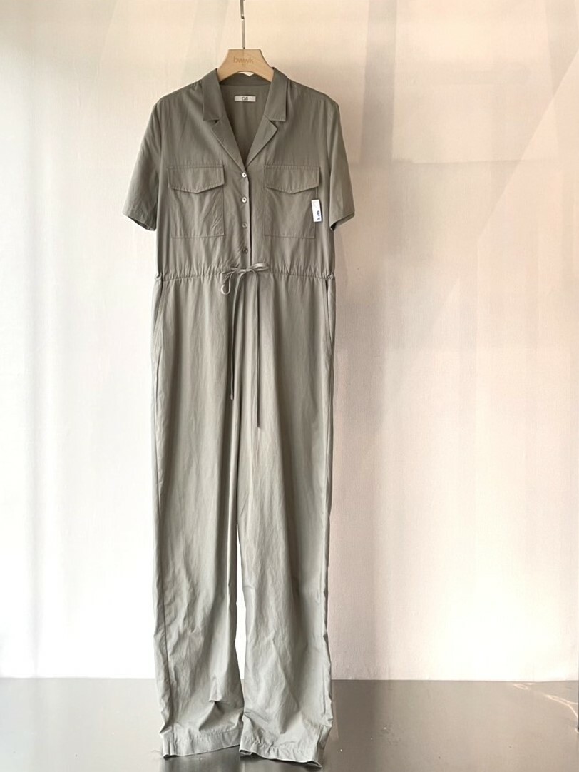 率性翻領連身長褲