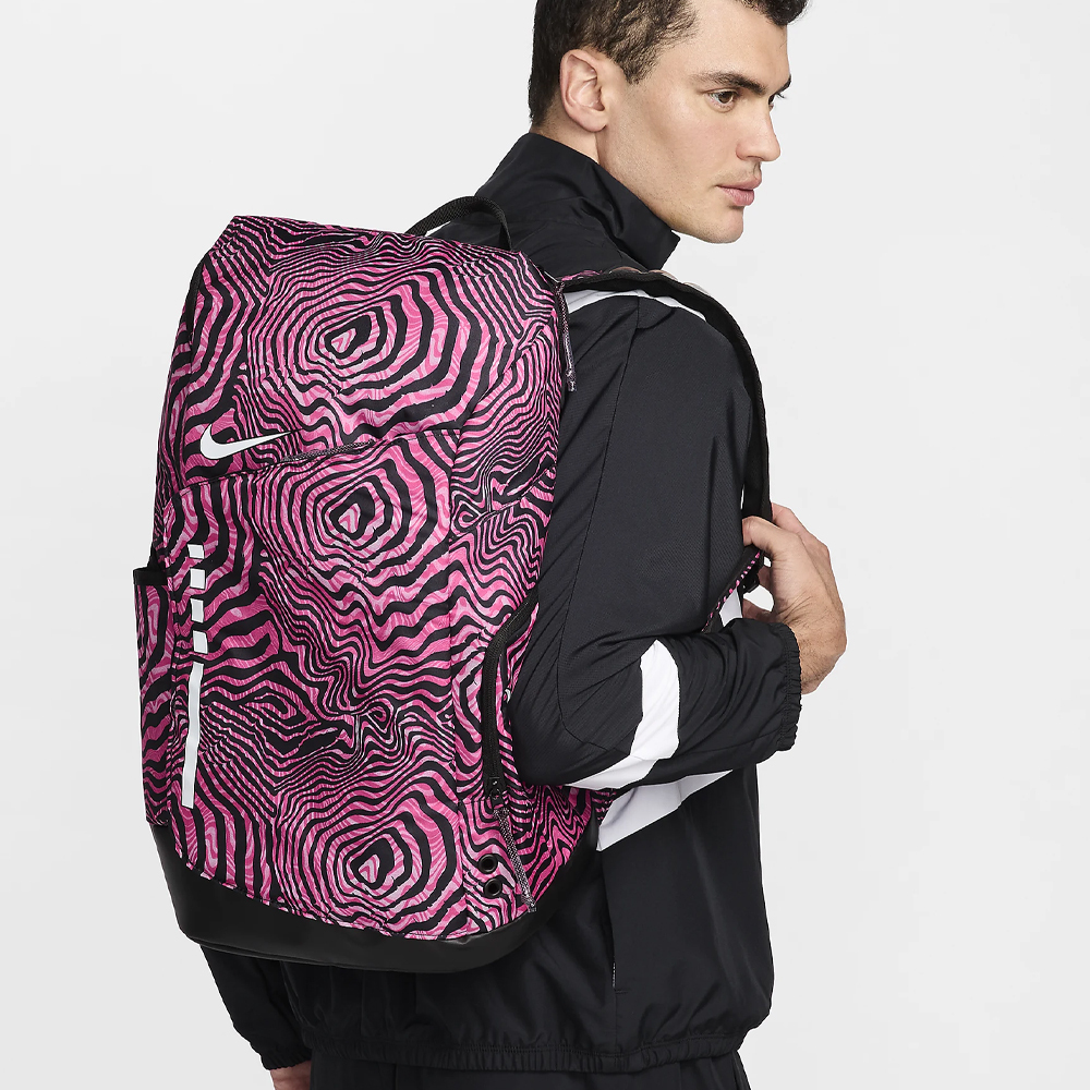 NIKE HOOPS ELITE CO 黑粉 斑馬紋 氣墊背帶 大容量 後背包 雙肩背包 32L HF6798-010