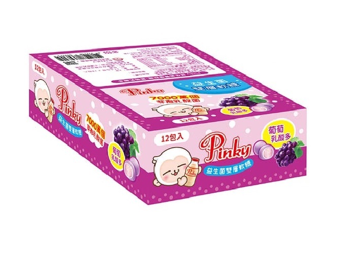 【PINKY】益生菌雙層軟糖-葡萄 (盒裝12入)