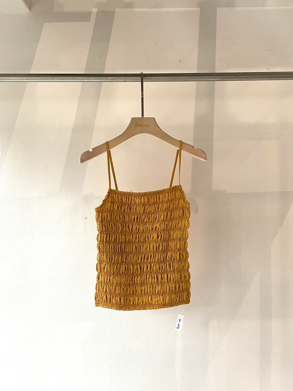 芥末黃 雲朵背心