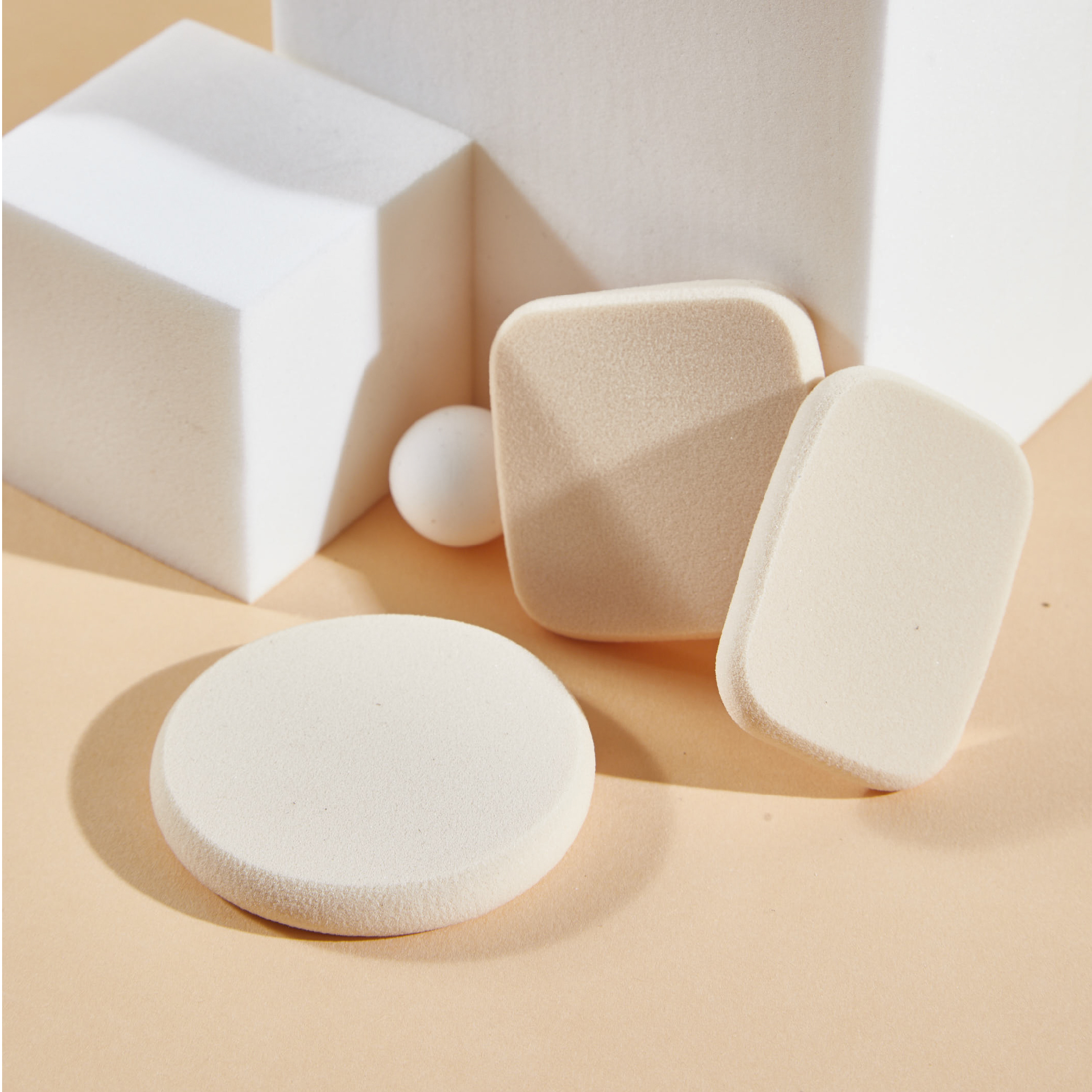 環保分解粉撲｜圓形