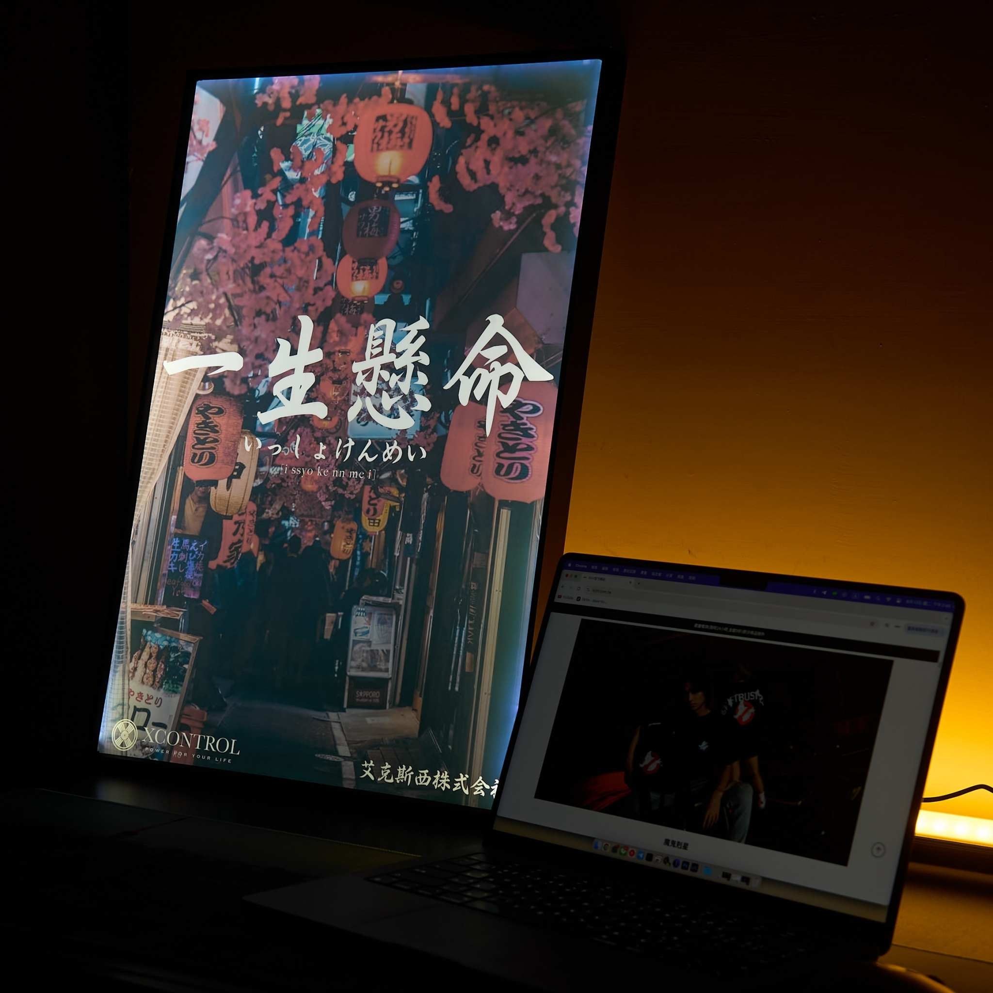 XCTRL 一生懸命發光掛畫