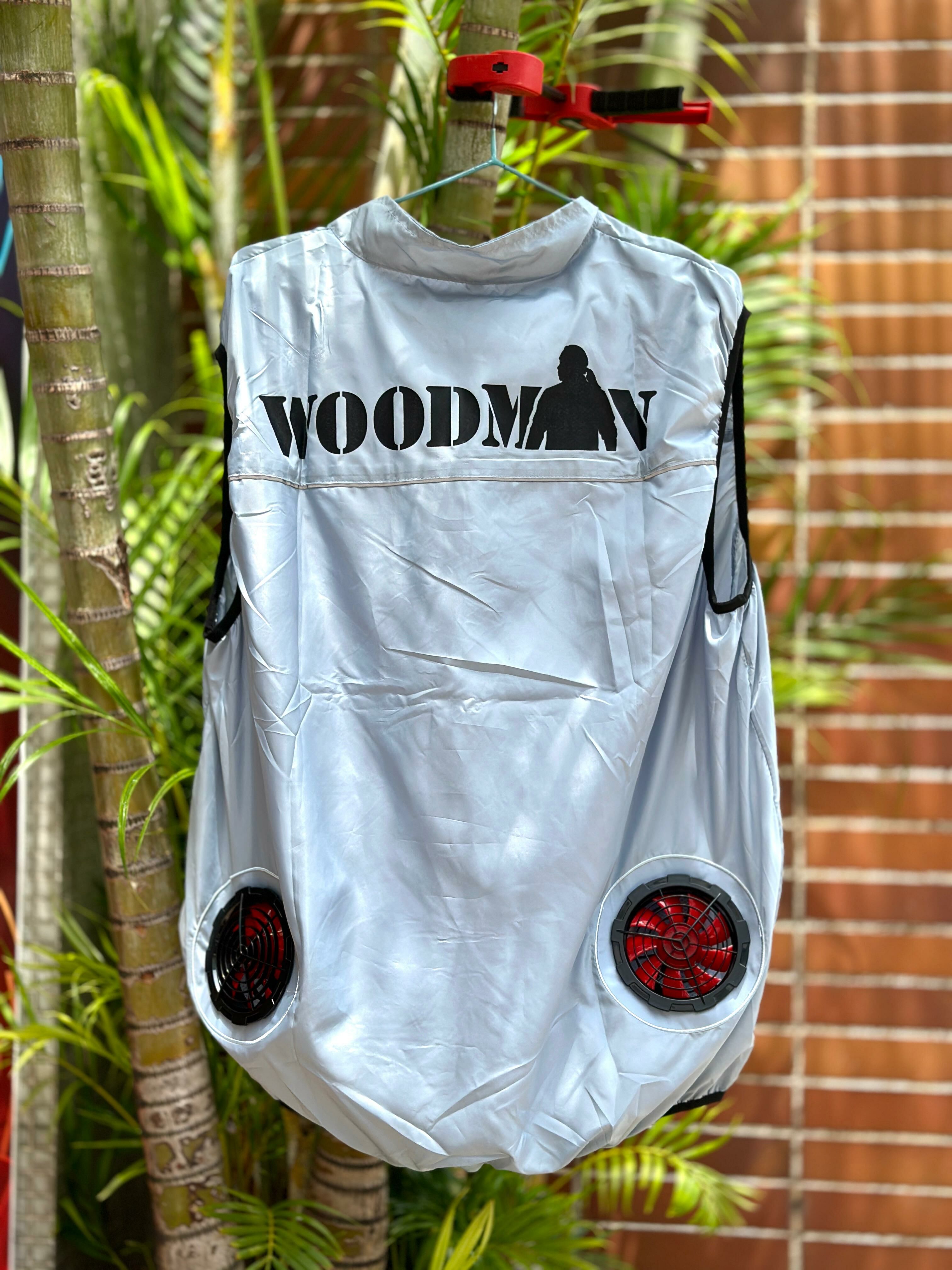 一木型格 風扇衫 - 拉鍊外衣連可調速風扇及電池