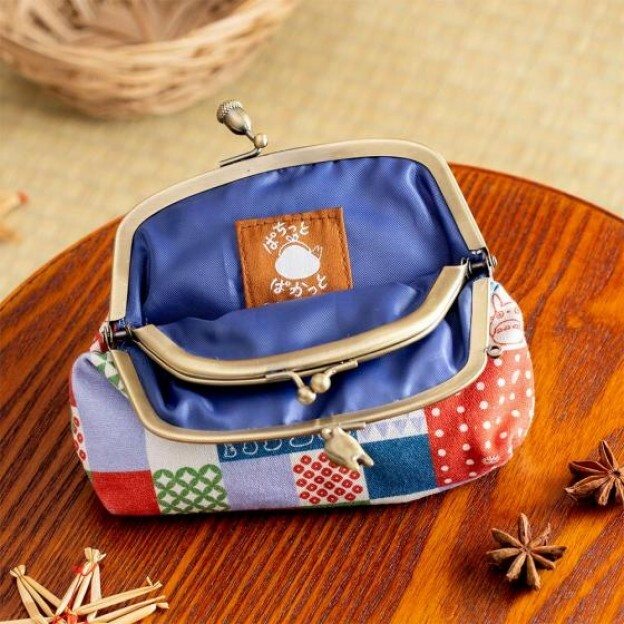 雙層珠扣包 龍貓 和風圖案