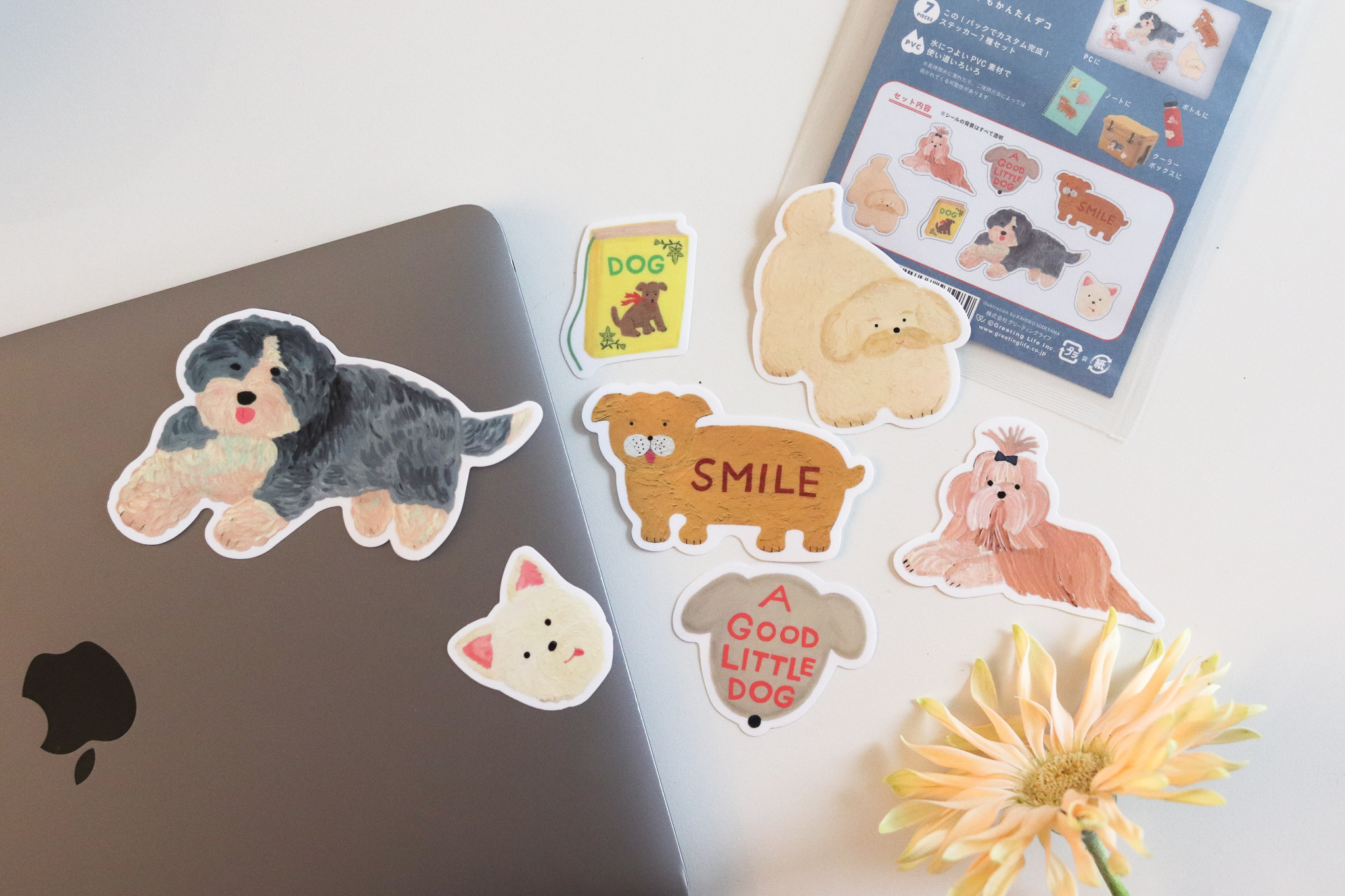 そで山かほ子 狗狗 貓貓 PVC貼紙