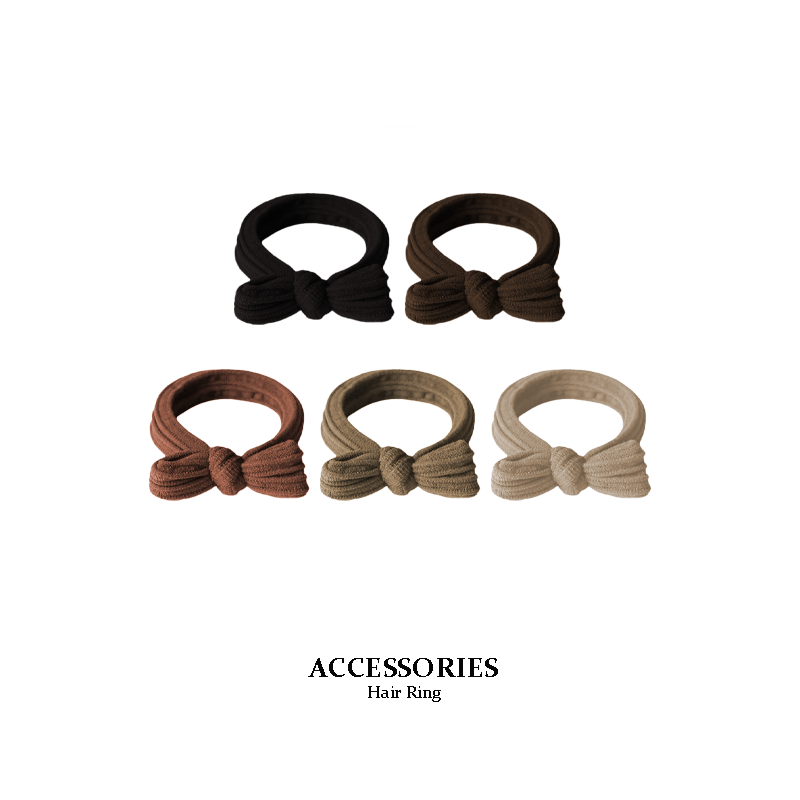 絲襪布蝴蝶結髮圈