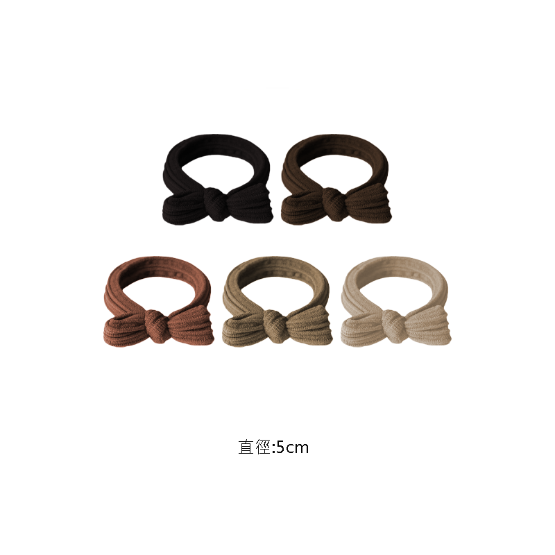 絲襪布蝴蝶結髮圈