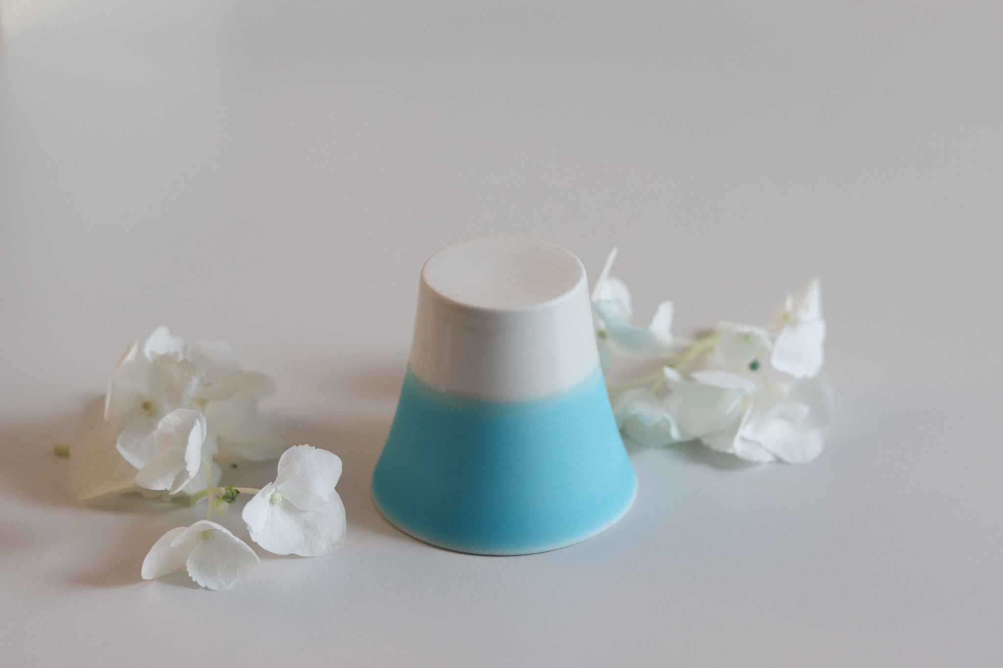 日本 波佐見燒 湖水藍 清酒杯