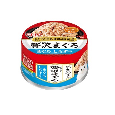 CIAO 奢華罐頭 吞拿魚+銀魚 60g CC-89【原箱24 罐】