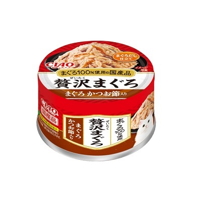 CIAO 奢華罐頭 吞拿魚+鰹魚片 60g CC-88【原箱24 罐】(1)