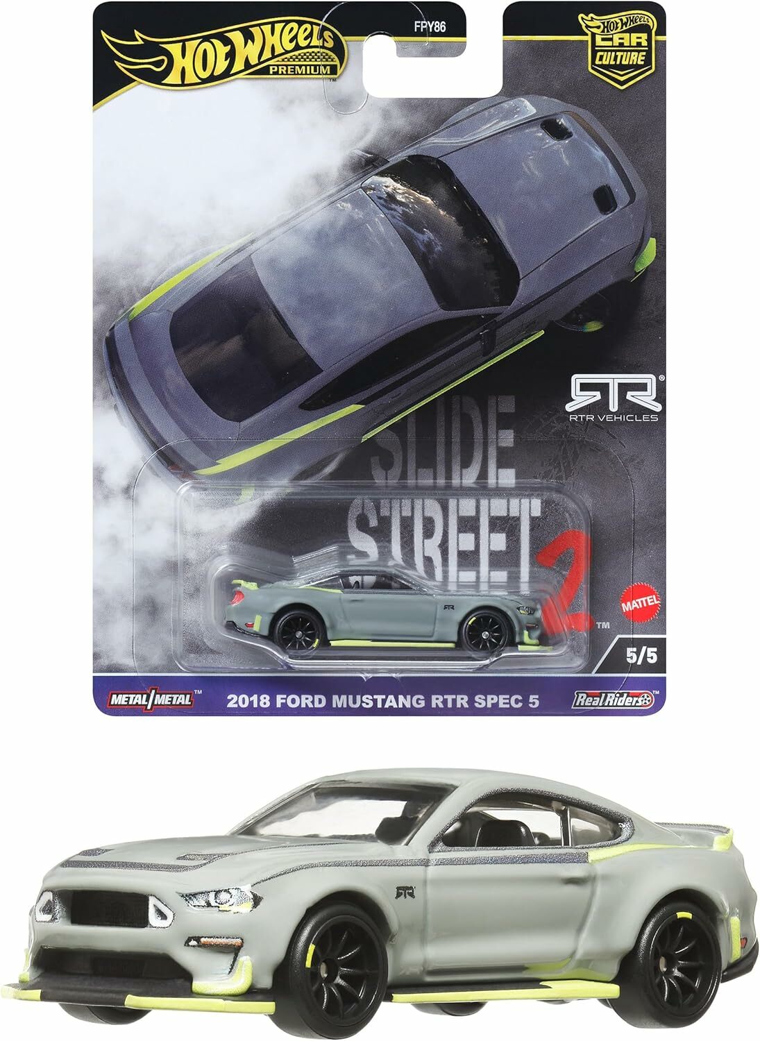 Hot wheels 代理版 汽車文化 Slide Street 2018 Ford Mustang RTR Spec 5 HKC85