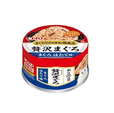 CIAO 奢華罐頭 吞拿魚+扇貝 60g CC-87【原箱24 罐】