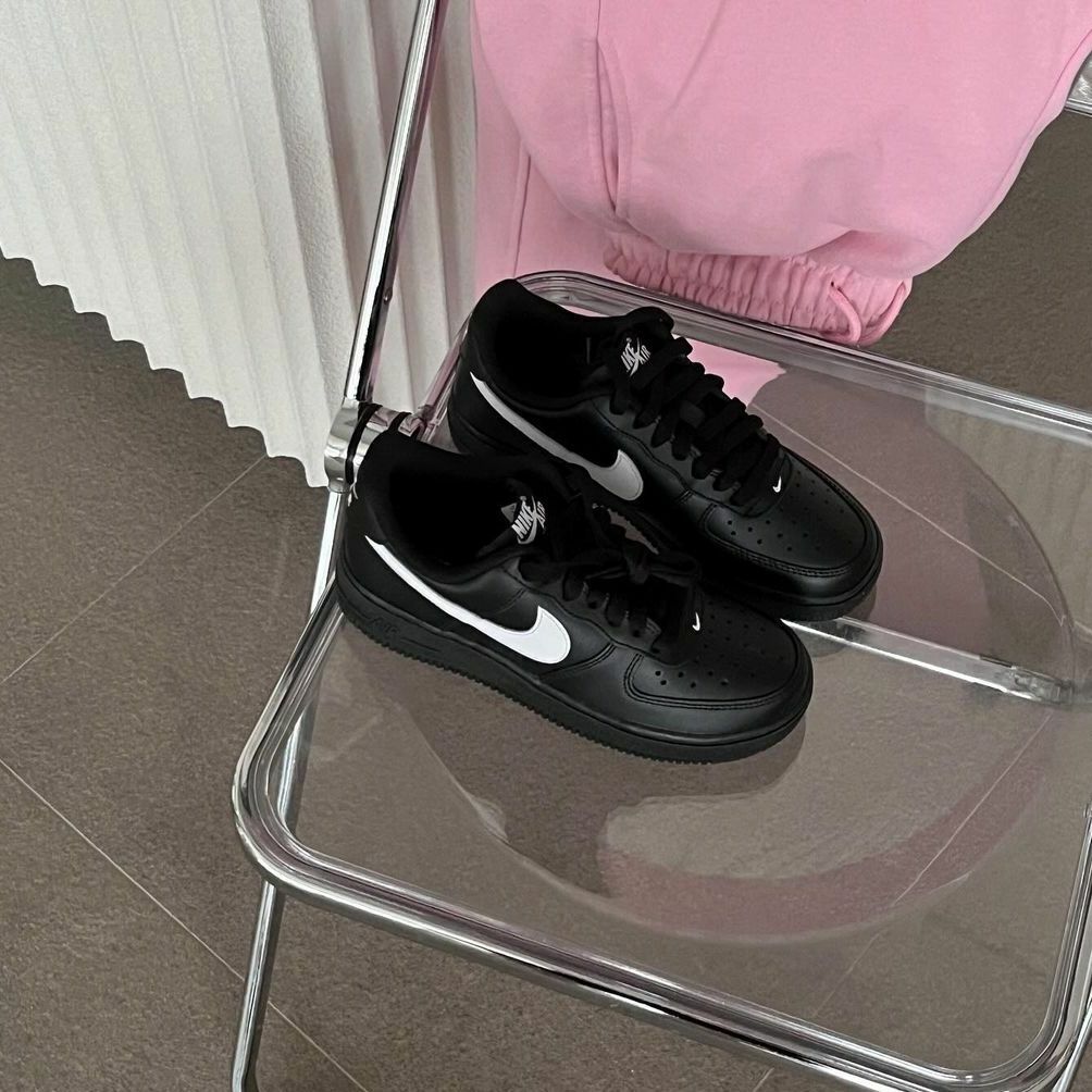 NIKE AIR FORCE 1 AF1 黑白 全黑 白勾 黑武士 男鞋 FZ0627-010 / 預購