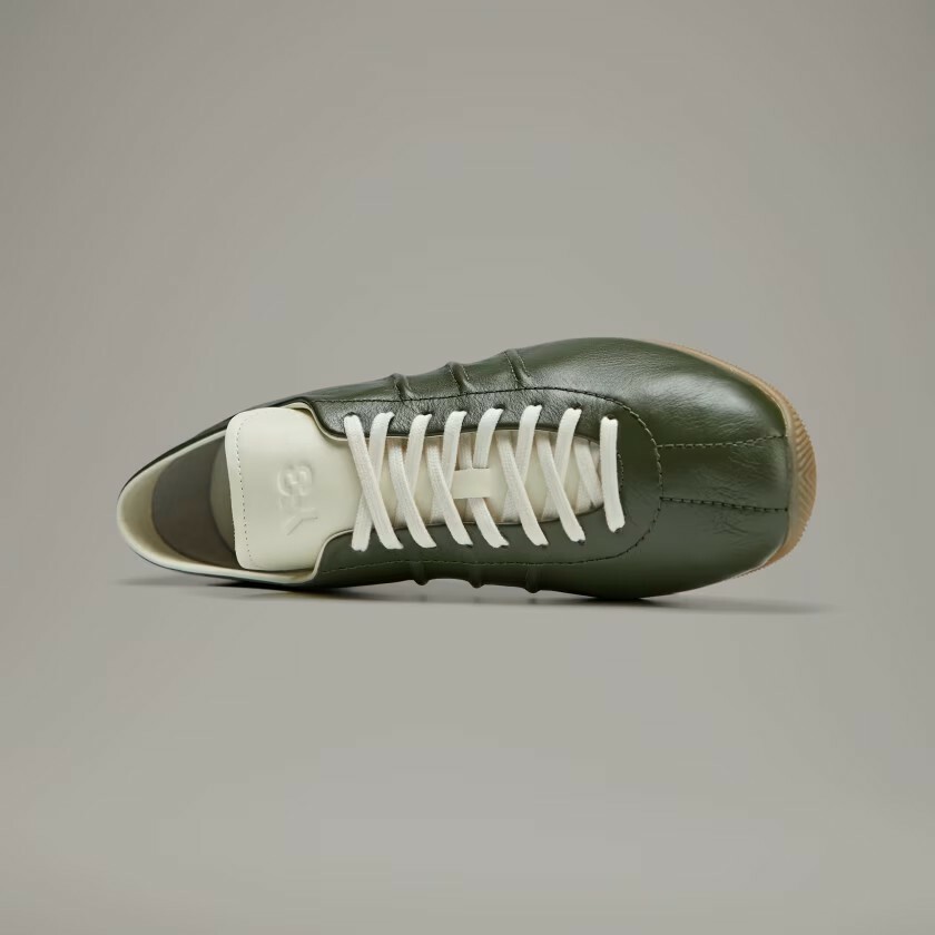 【 Y-3 JAPAN 頂級鞋款 - 皮革 橄欖綠/白】