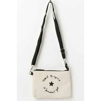 To b. by agnes b. 小包 兩用 肩背包 側背包 手拿包 米白 現貨