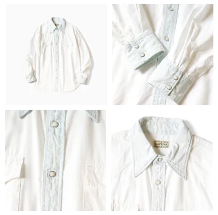 KAPITAL 2024 OX x DENIM HUSKY WESTERN SHIRT L/S - PRE ORDER ITEM (預訂中)