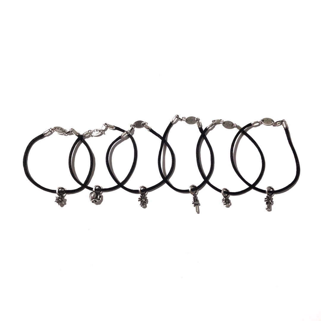 Chrome Hearts KZ Black Rope Bracelet (6 styles) Chrome Hearts KZ Black Rope Bracelet (6 styles)