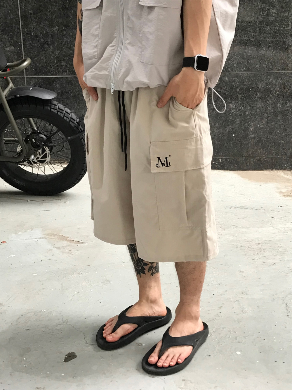MUCENT LAUREL BERMUDA POLY HALF PANTS