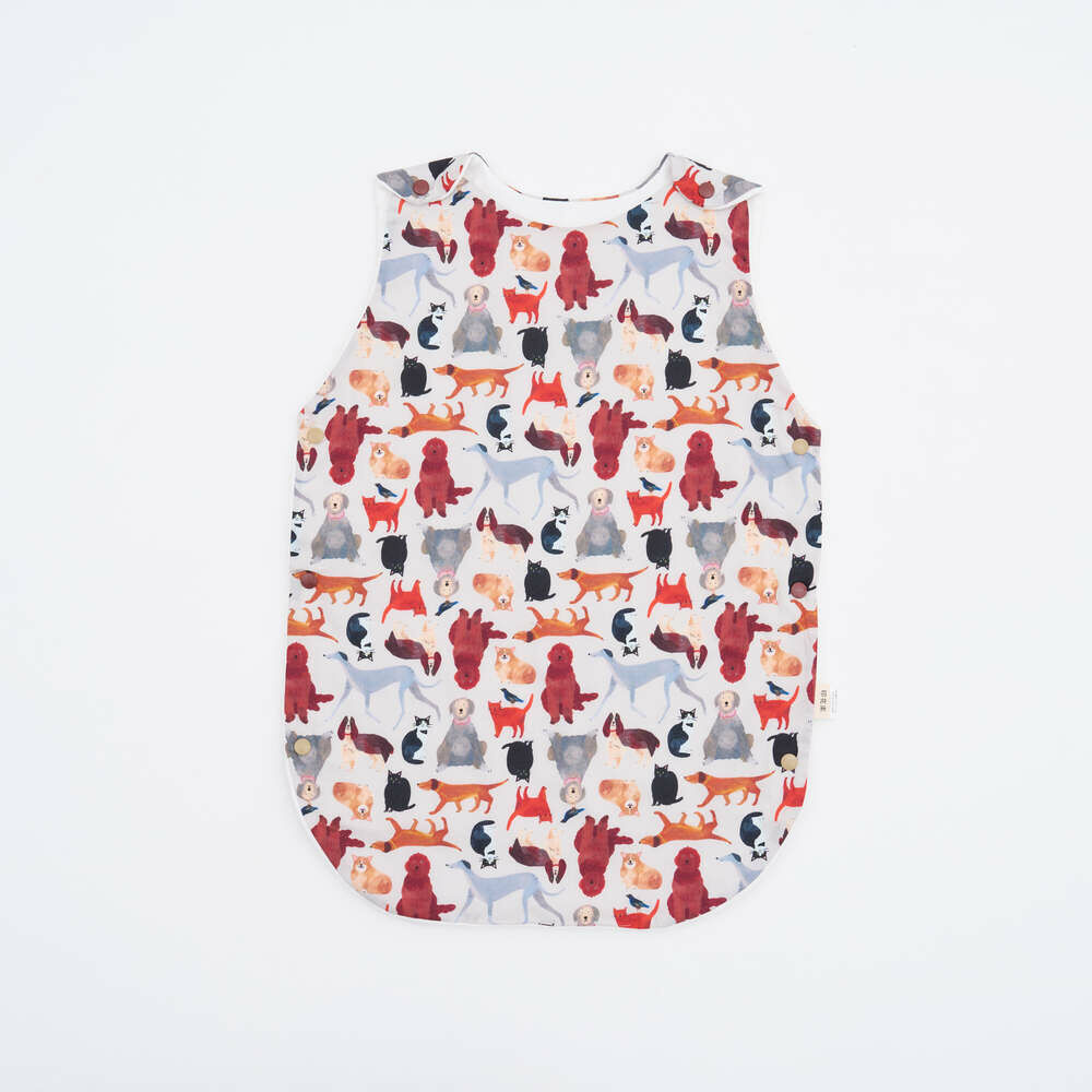 Baby Envelope Blanket - Shoulder Buttoned/Artists Collaboration Collection/inBlooom x Soupy Tang/Pets Party