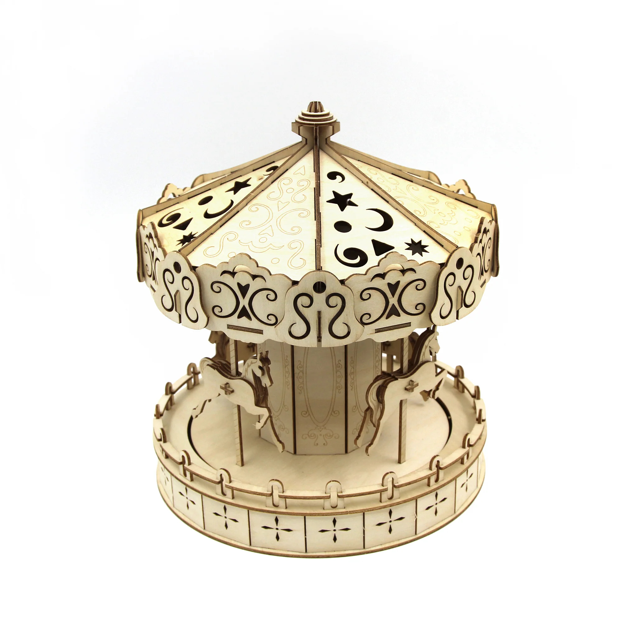Jigzle 3D Wooden puzzle - Mini Carousel