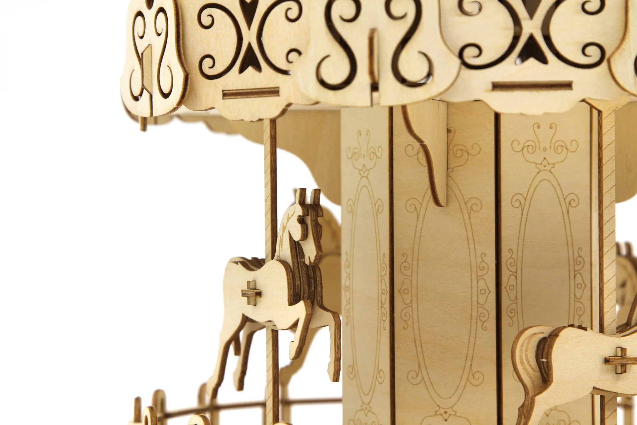 Jigzle 3D Wooden puzzle - Mini Carousel