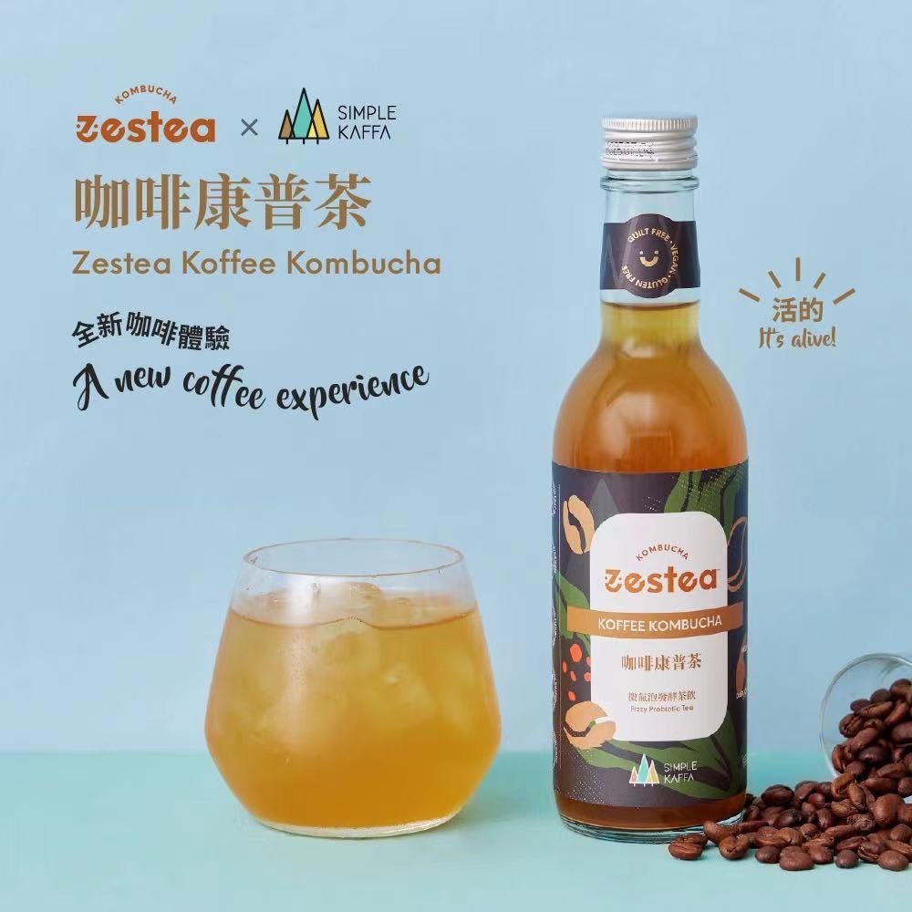 Zestea Kombucha Simple Kaffa Co Brand Koffe 300ml