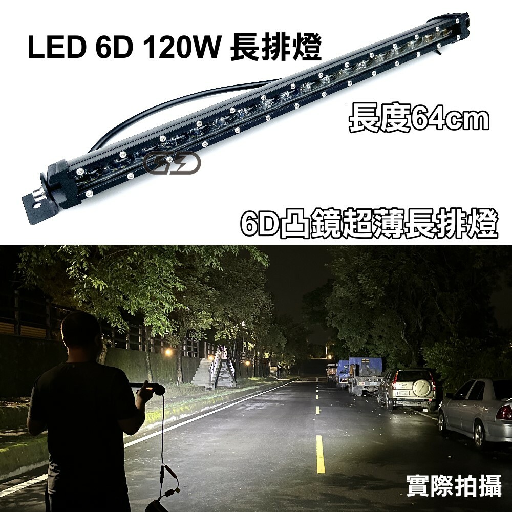 (L033)LED 6D薄型120W車頂燈 白光 晶典光電