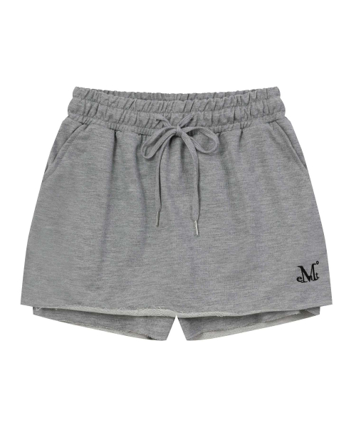 MUCENT DAMAGE SWEAT PANT SKIRT