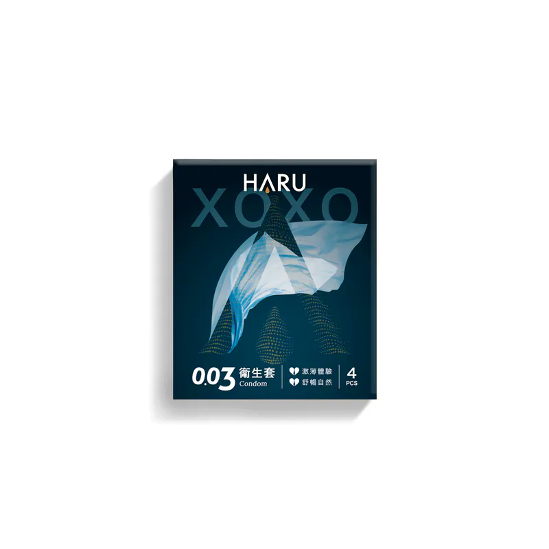 HARU XOXO 0.03 舒暢激薄款 4 片裝 乳膠安全套