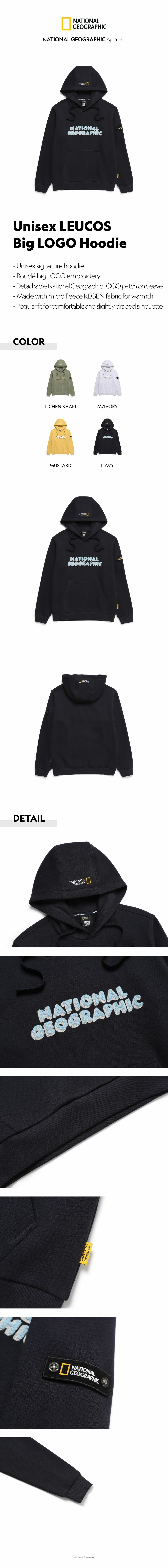 Unisex LEUCOS Big LOGO Hoodie - NAVY