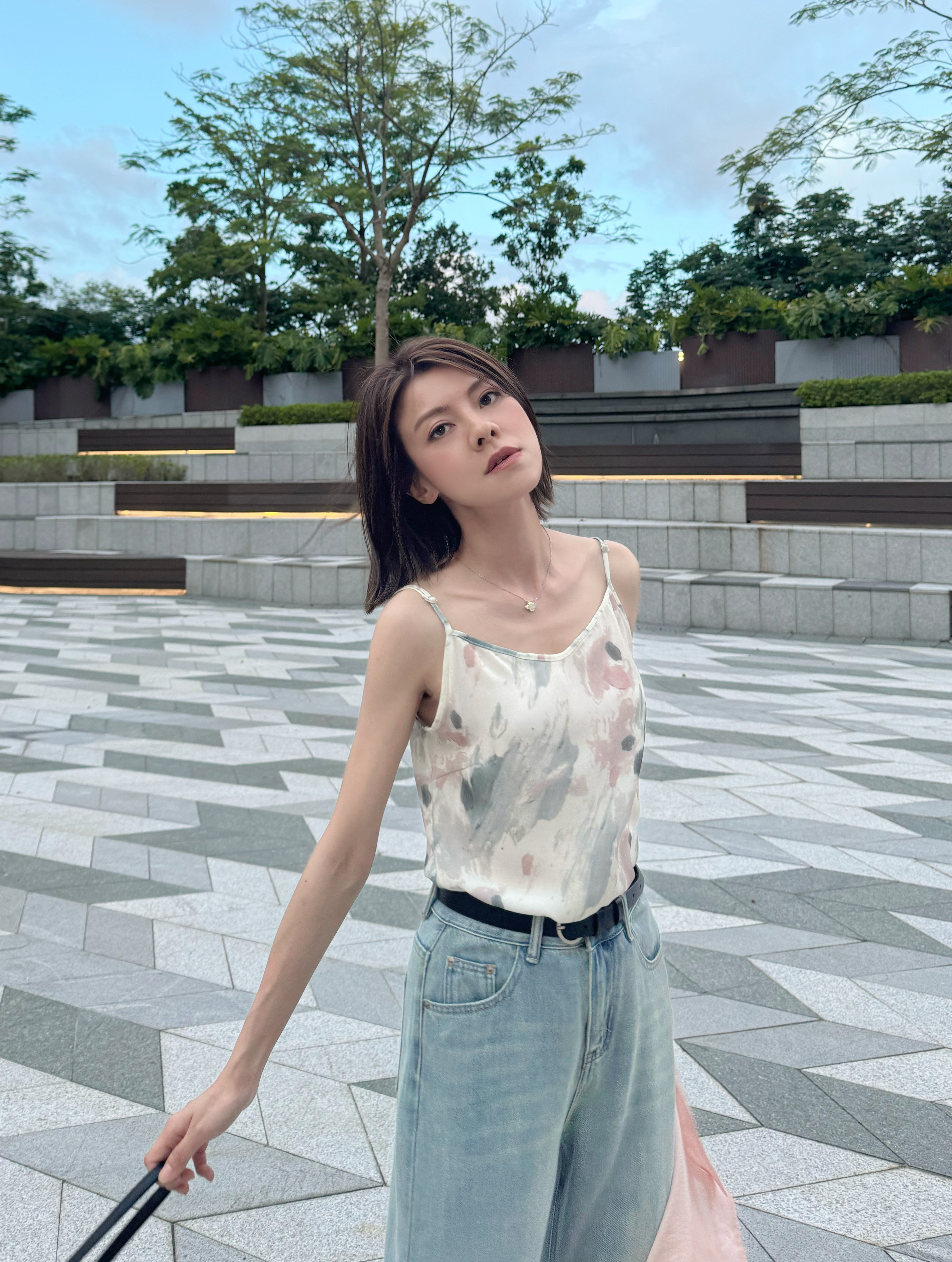 Graphic Printed Camisole_TP248L13