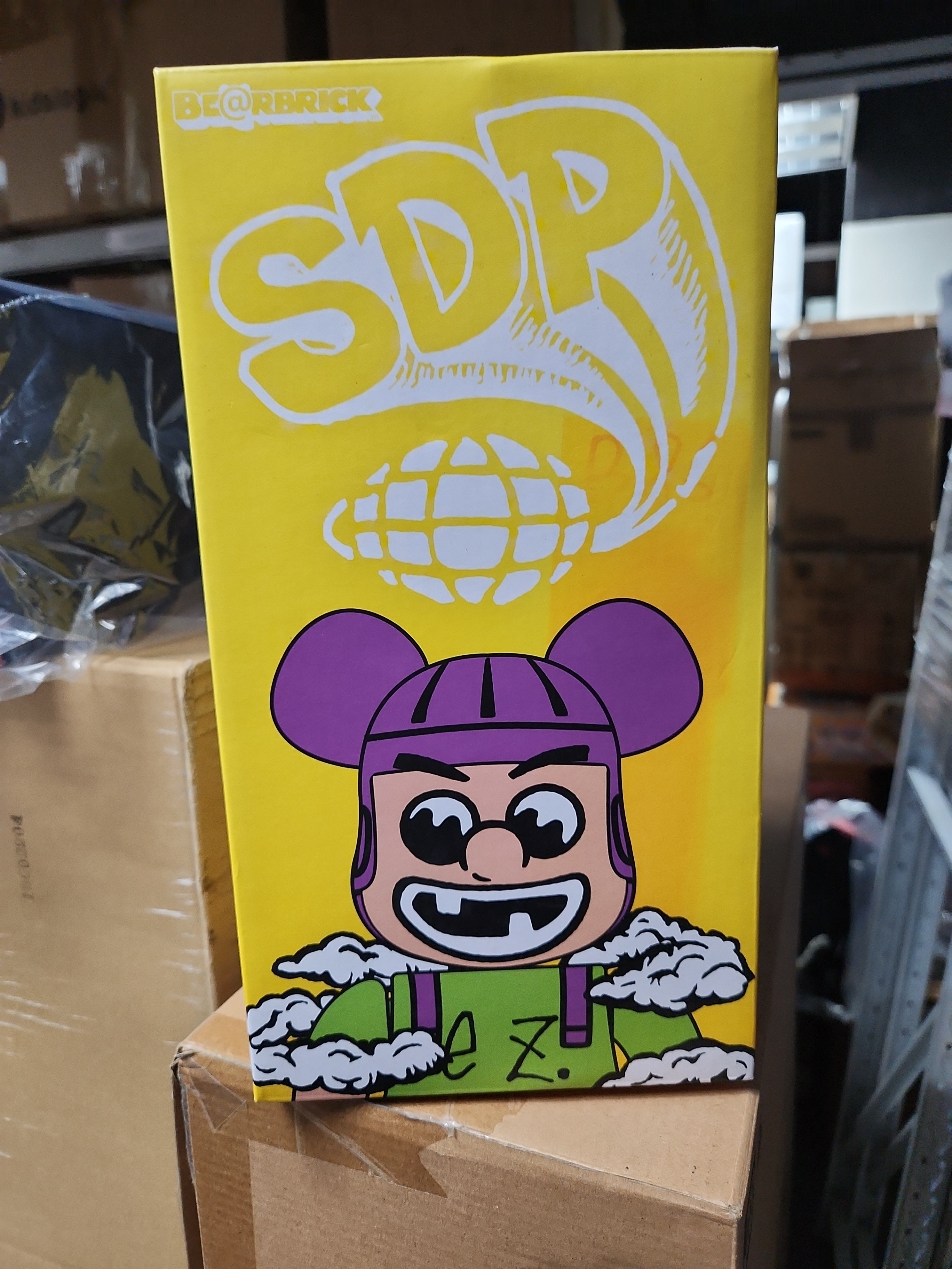 全新未開 SDP x Beams 巴士光年 Bearbrick 400% （外盒有壓紋）